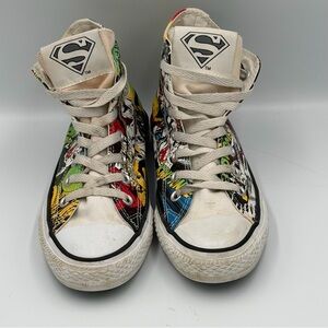 Converse DC Comics x Chuck Taylor All Star Hi Superman Print Sneakers Mens 4 Y 4